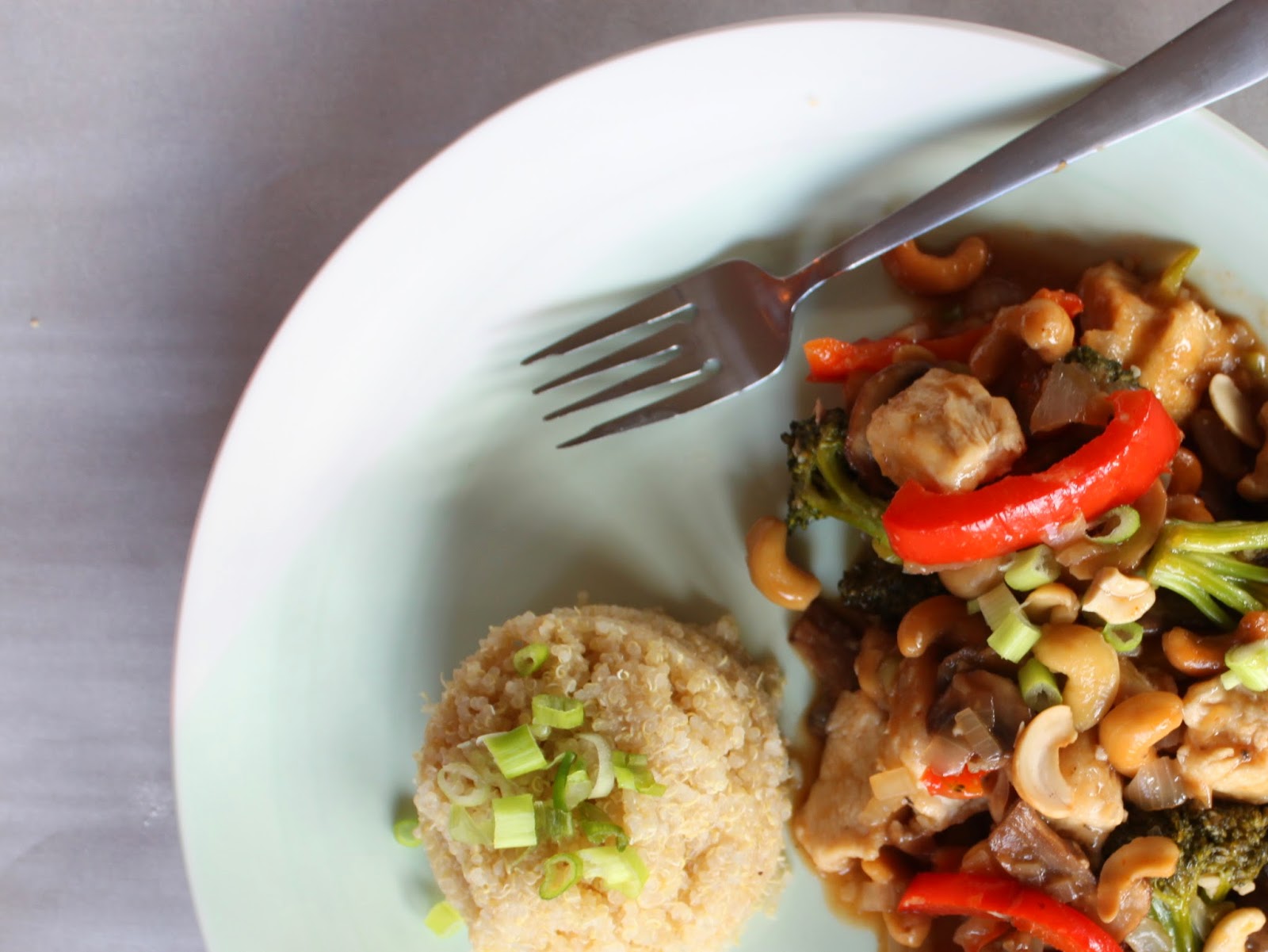 vegan cashew chicken