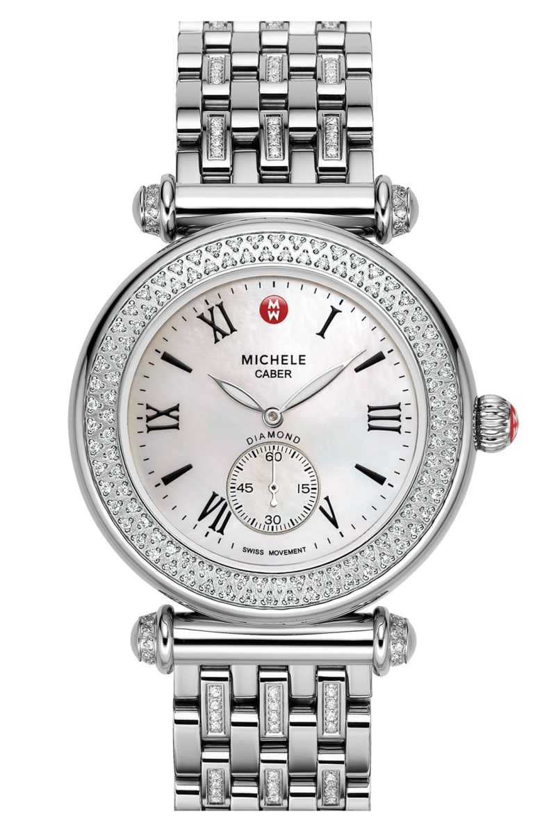 michele caber diamond watch