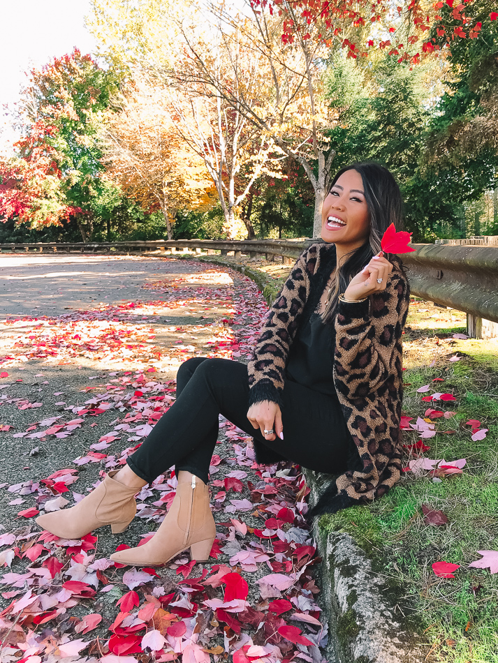 walmart leopard cardigan