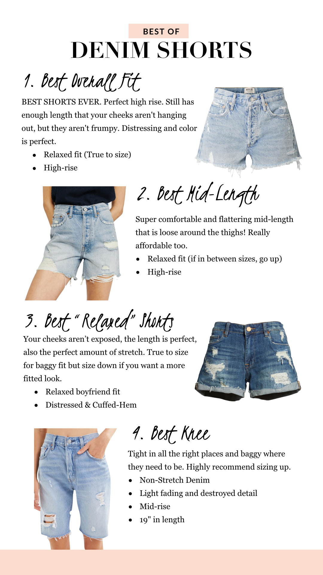 loose fitting jean shorts