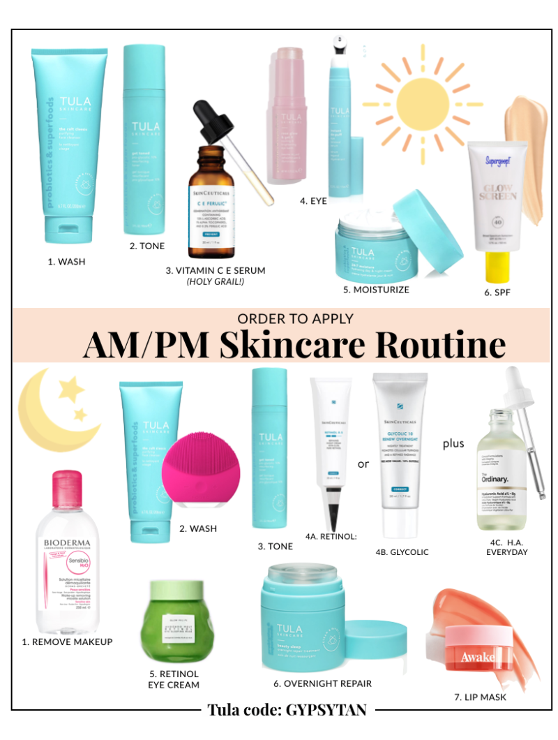 skin care routine - order to apply skin care products - morning