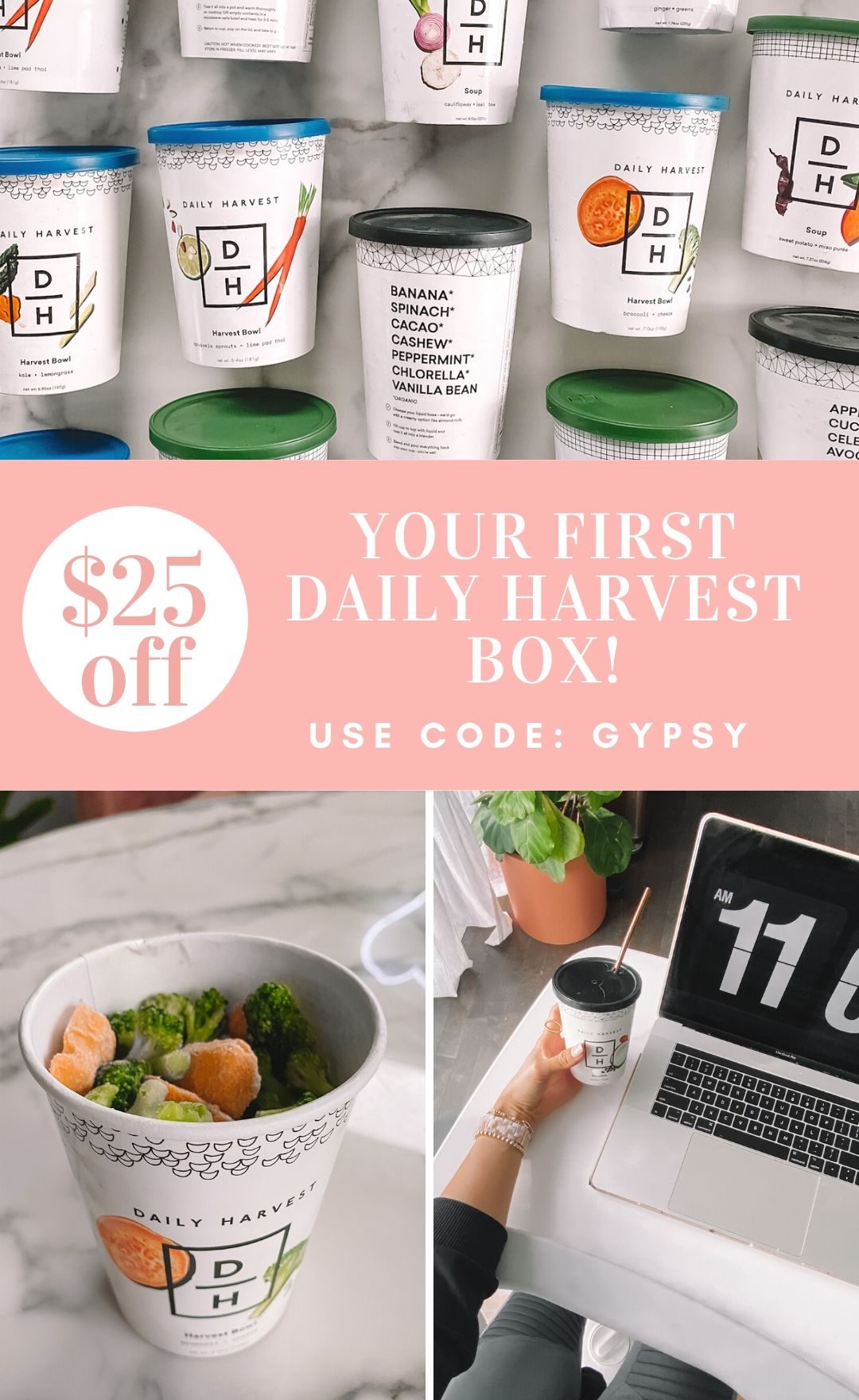 Daily Harvest Review - How this smoothie cups