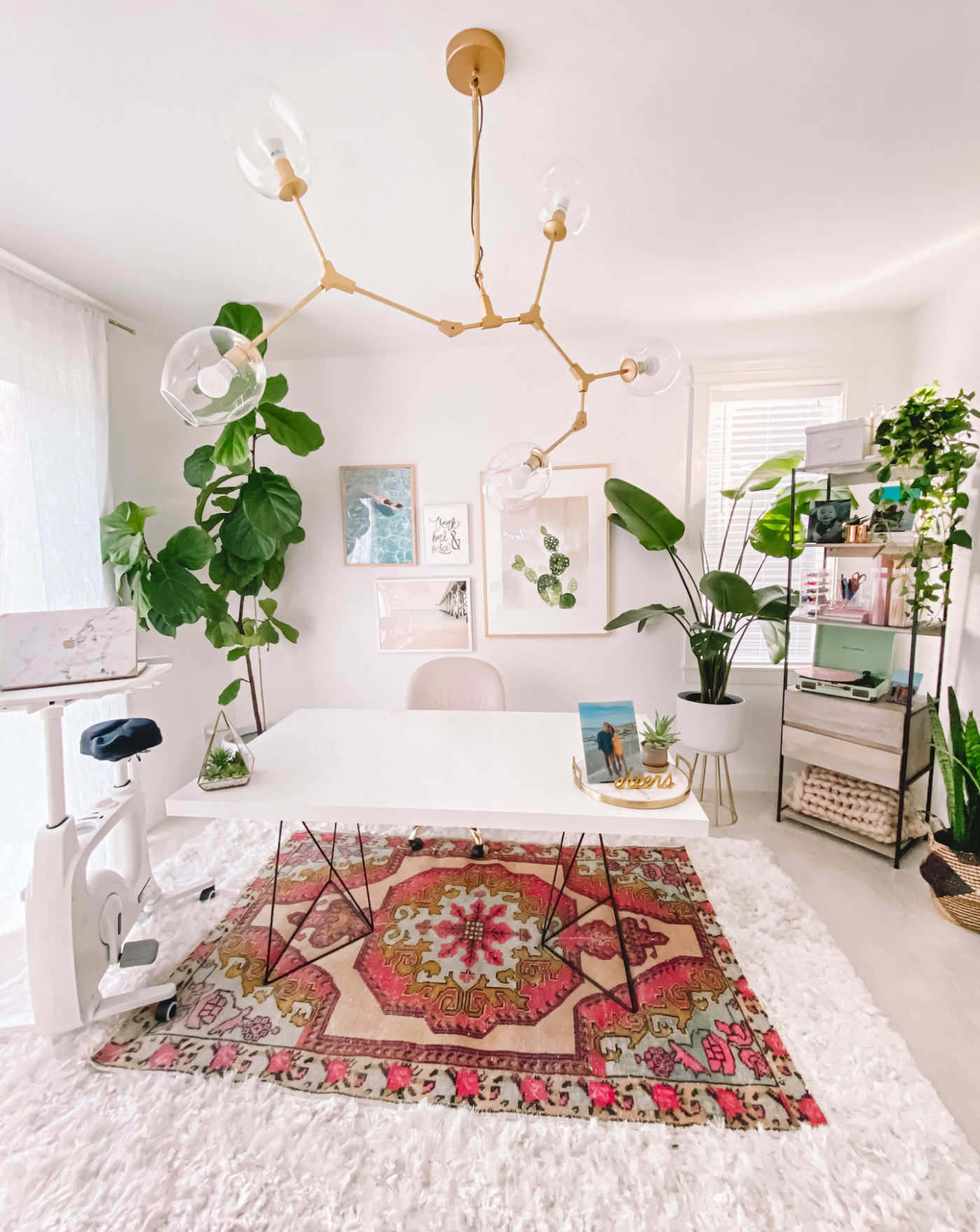 Boho Office Decor Home Office Ideas   Mid Cetury Modern Boho Office Ideas Gypsy Tan Home 5 1400x1760 