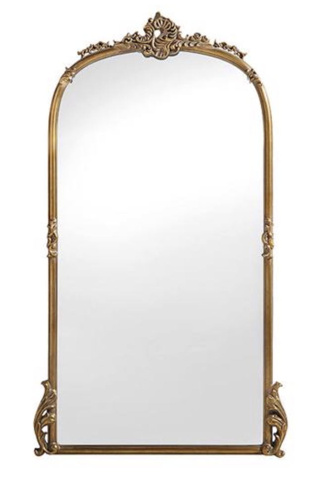 7 Affordable Anthropologie Mirror Dupe, Gold Antique Mirror Floor