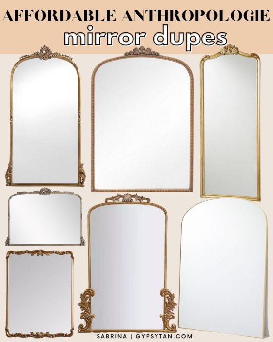 anthropologie mirror dupe